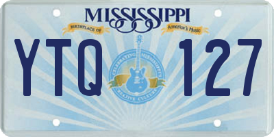 MS license plate YTQ127