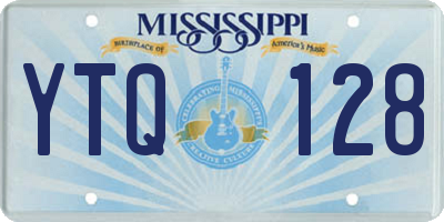 MS license plate YTQ128