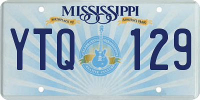 MS license plate YTQ129