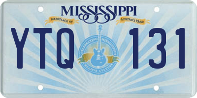 MS license plate YTQ131