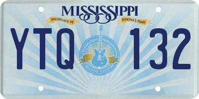 MS license plate YTQ132