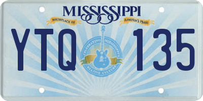 MS license plate YTQ135