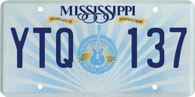 MS license plate YTQ137