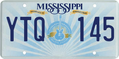 MS license plate YTQ145