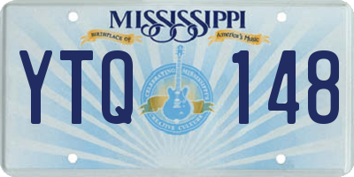 MS license plate YTQ148