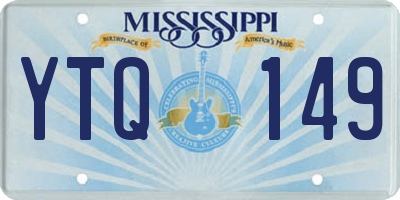 MS license plate YTQ149