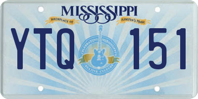 MS license plate YTQ151