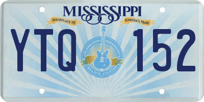 MS license plate YTQ152