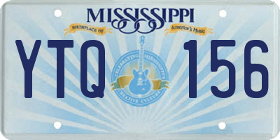 MS license plate YTQ156