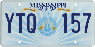 MS license plate YTQ157