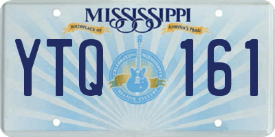 MS license plate YTQ161