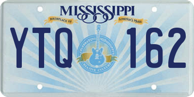 MS license plate YTQ162