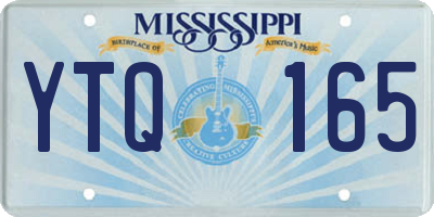 MS license plate YTQ165