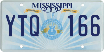 MS license plate YTQ166
