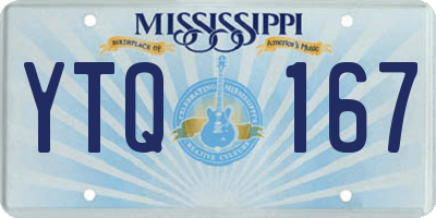MS license plate YTQ167