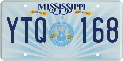 MS license plate YTQ168