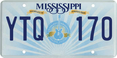 MS license plate YTQ170