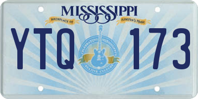 MS license plate YTQ173