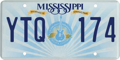MS license plate YTQ174