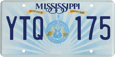 MS license plate YTQ175