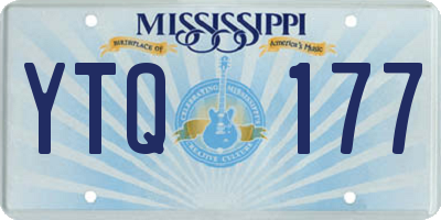 MS license plate YTQ177