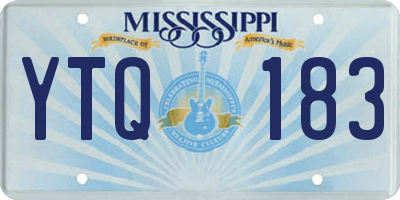 MS license plate YTQ183