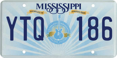 MS license plate YTQ186