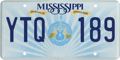 MS license plate YTQ189