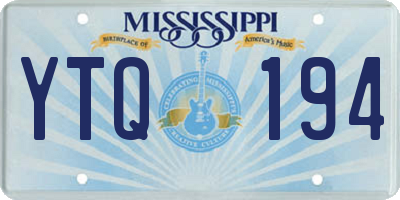 MS license plate YTQ194