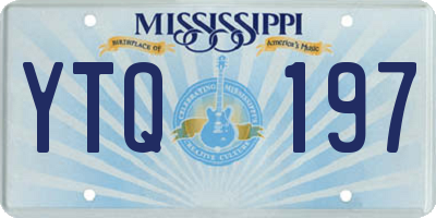 MS license plate YTQ197