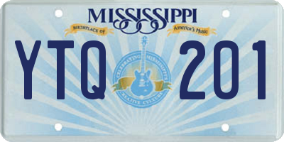 MS license plate YTQ201