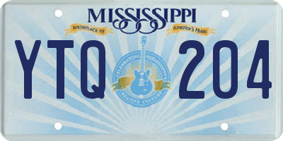 MS license plate YTQ204