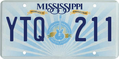 MS license plate YTQ211