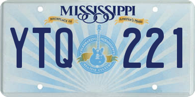 MS license plate YTQ221