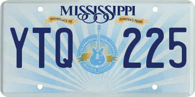 MS license plate YTQ225