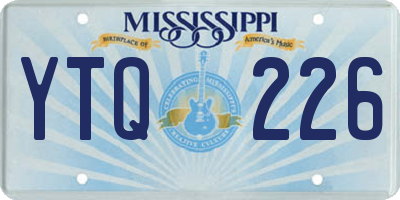 MS license plate YTQ226
