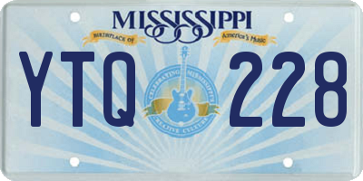 MS license plate YTQ228