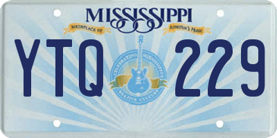 MS license plate YTQ229