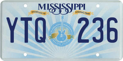 MS license plate YTQ236