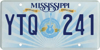MS license plate YTQ241