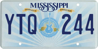 MS license plate YTQ244