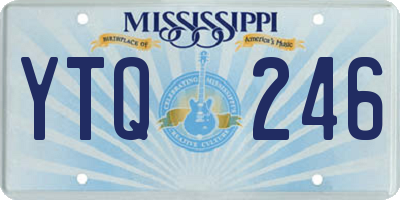 MS license plate YTQ246