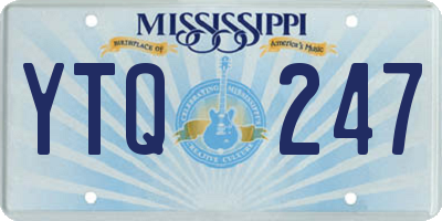 MS license plate YTQ247