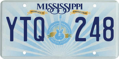 MS license plate YTQ248