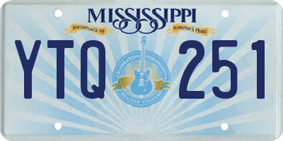 MS license plate YTQ251