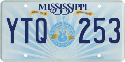 MS license plate YTQ253