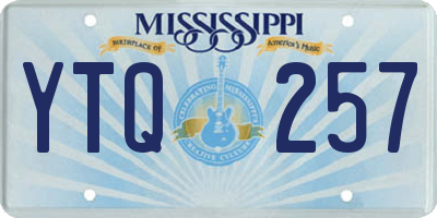 MS license plate YTQ257