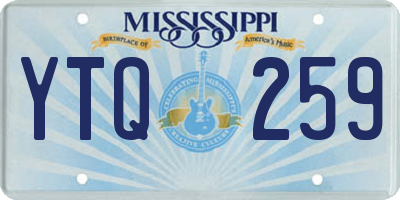 MS license plate YTQ259