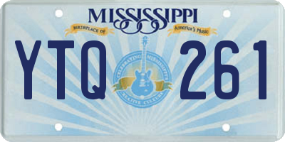 MS license plate YTQ261