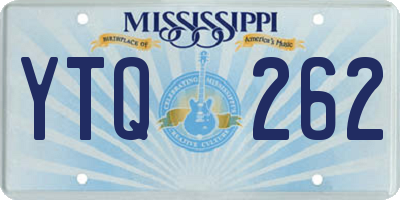 MS license plate YTQ262